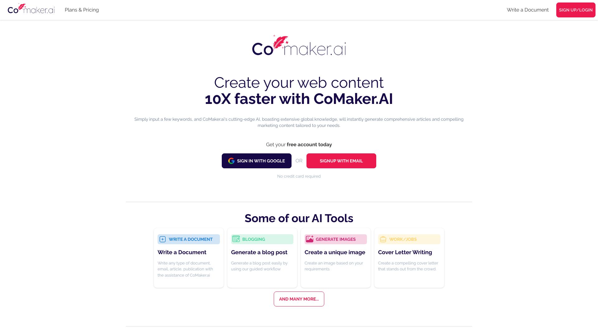 https://www.comaker.ai