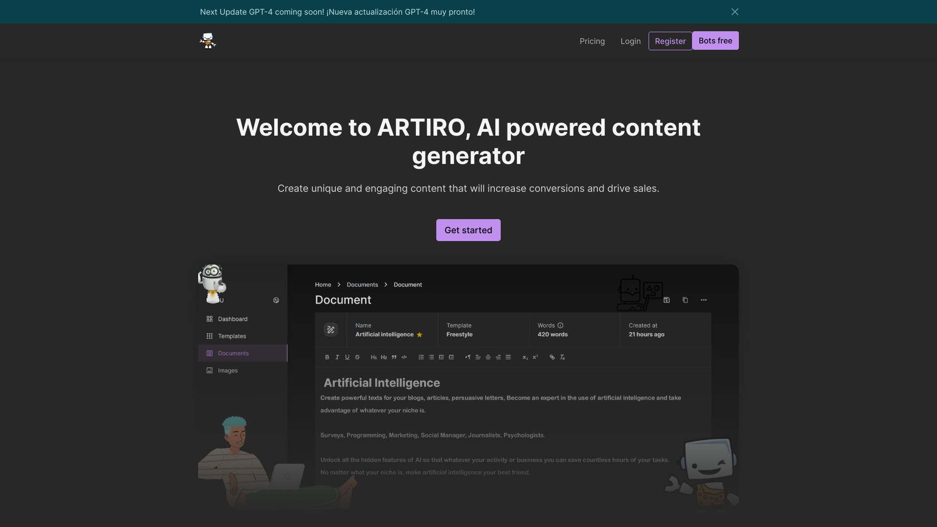 https://artiro.app