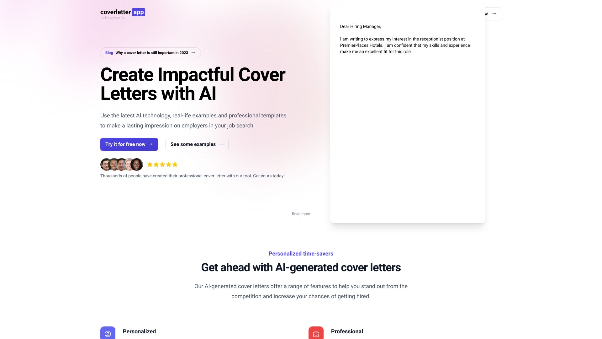 https://coverletter.app