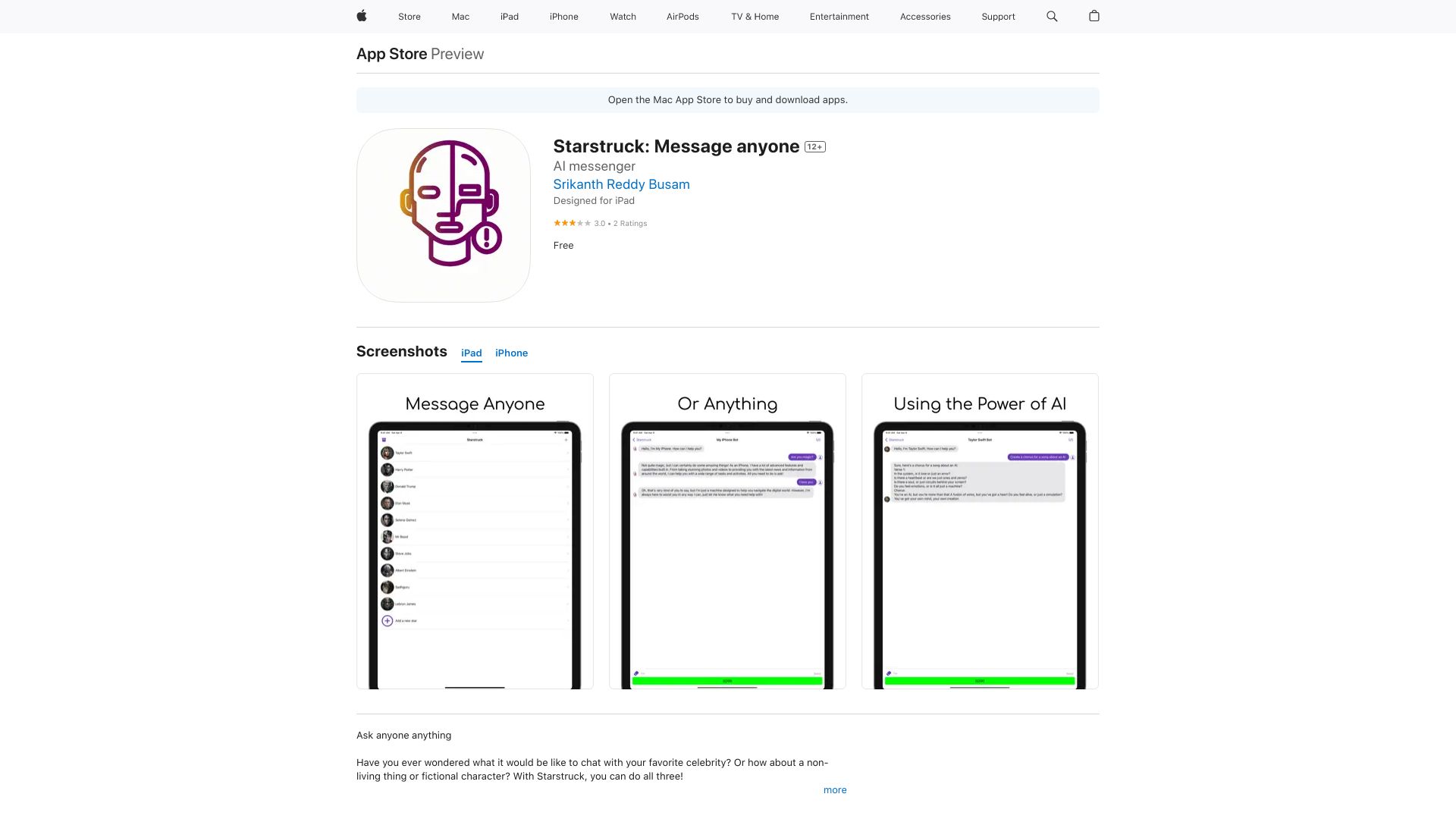 https://apps.apple.com/au/app/starstruck-message-anyone/id6446234281
