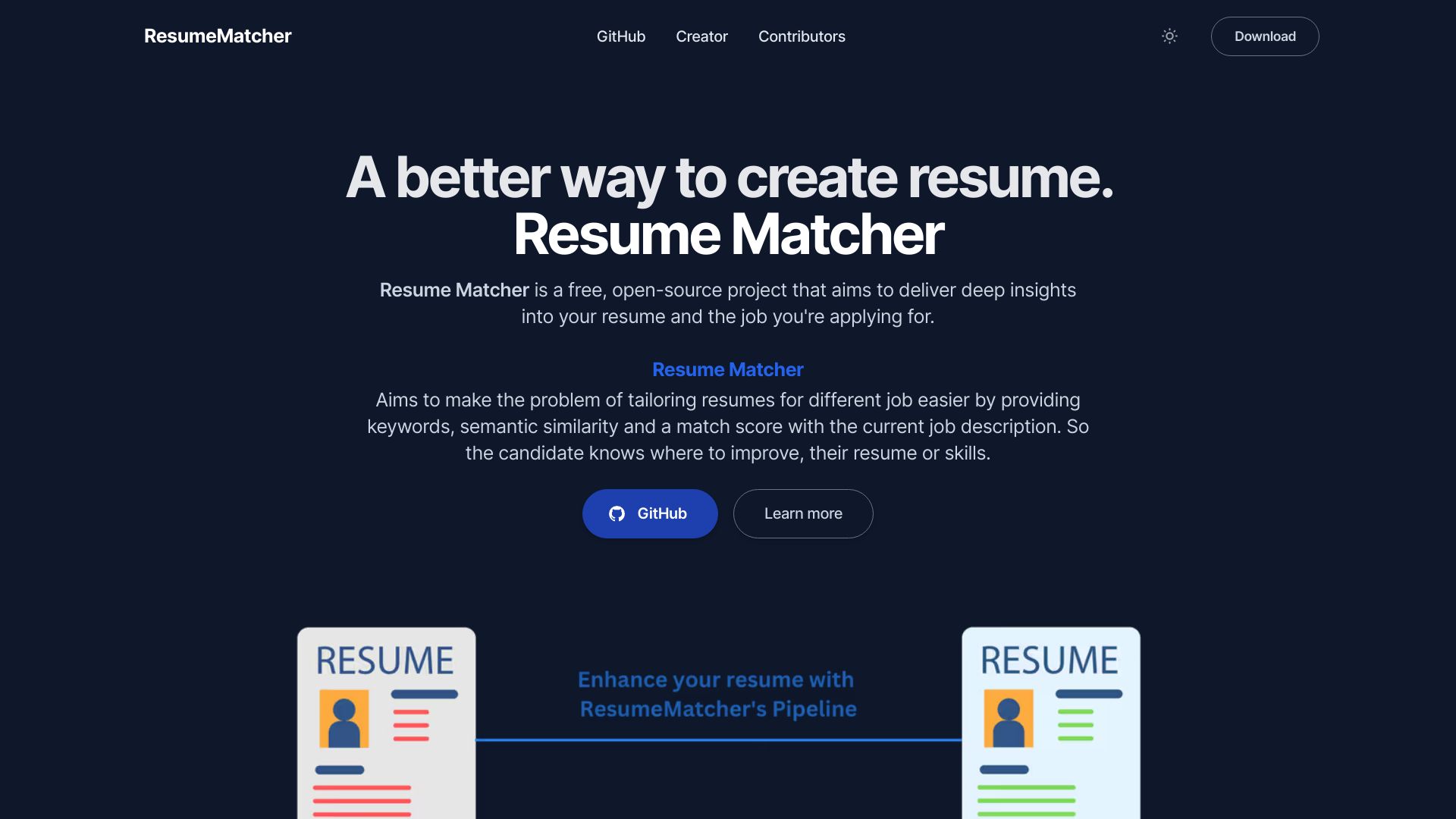 https://www.resumematcher.fyi