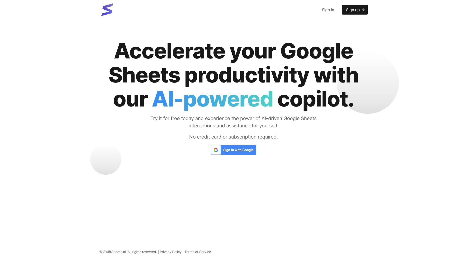 https://www.swiftsheets.ai