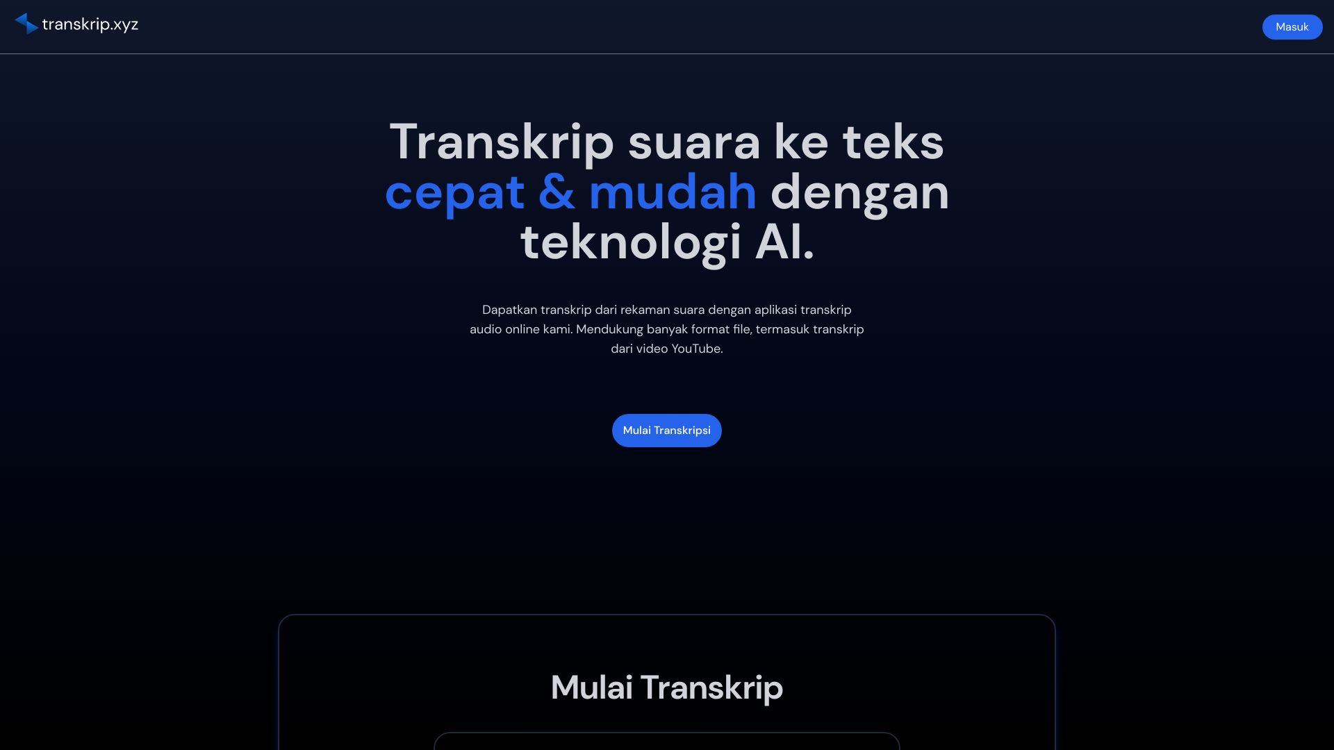 https://transkrip.xyz