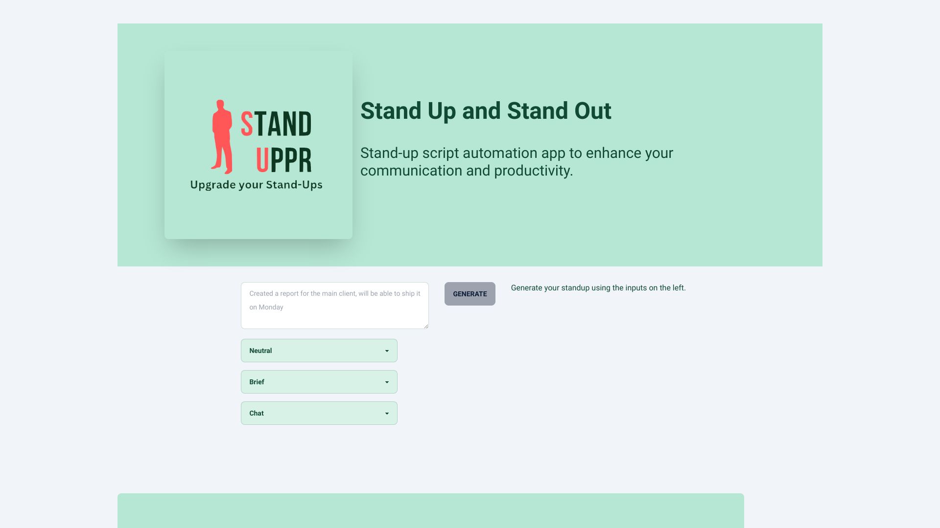 https://standuppr.app